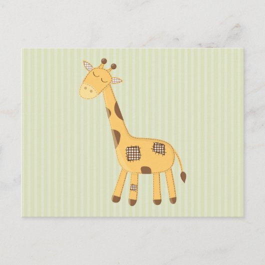 Giraffe Briefkaart (Voorkant)