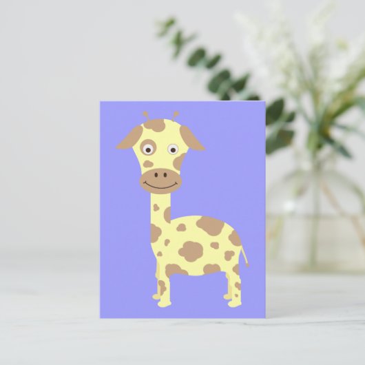 Giraffe Briefkaart (Staand voorkant)