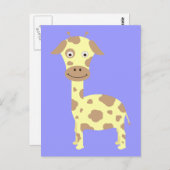 Giraffe Briefkaart (Voorkant / Achterkant)