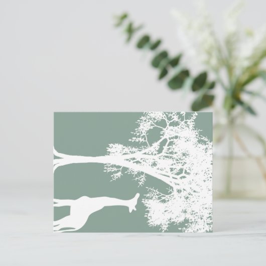 Giraffe Briefkaart (Staand voorkant)