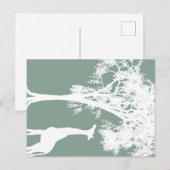 Giraffe Briefkaart (Voorkant / Achterkant)