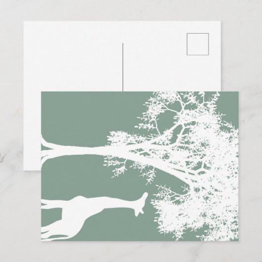 Giraffe Briefkaart (Voorkant / Achterkant)