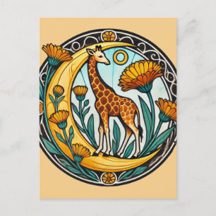  Giraffe Briefkaart