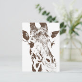 Giraffe Briefkaart (Staand voorkant)
