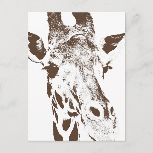 Giraffe Briefkaart (Voorkant)