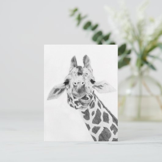 Giraffe Briefkaart (Staand voorkant)