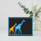 Giraffe Briefkaart (Staand voorkant)