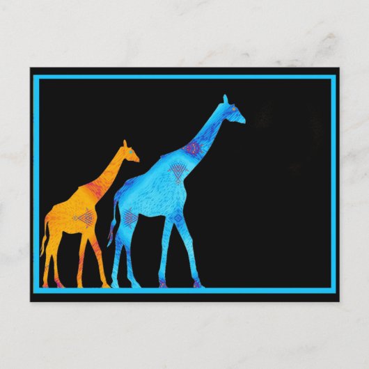 Giraffe Briefkaart (Voorkant)