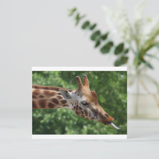 Giraffe Briefkaart (Staand voorkant)