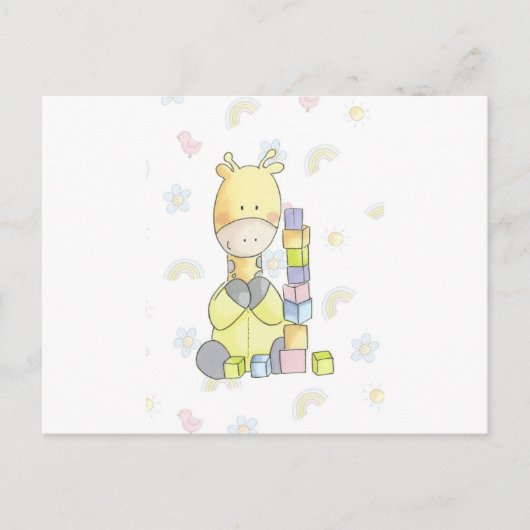 Giraffe Briefkaart (Voorkant)