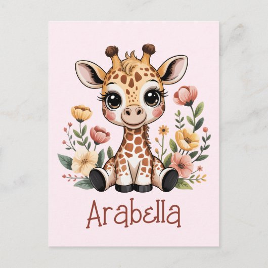 Giraffe Briefkaart (Voorkant)