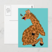 Giraffe Briefkaart (Voorkant / Achterkant)