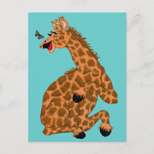 Giraffe Briefkaart (Voorkant)