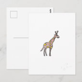 Giraffe Briefkaart (Voorkant / Achterkant)