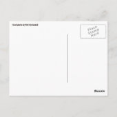 Giraffe briefkaart aangepaste tekst portret (Achterkant)