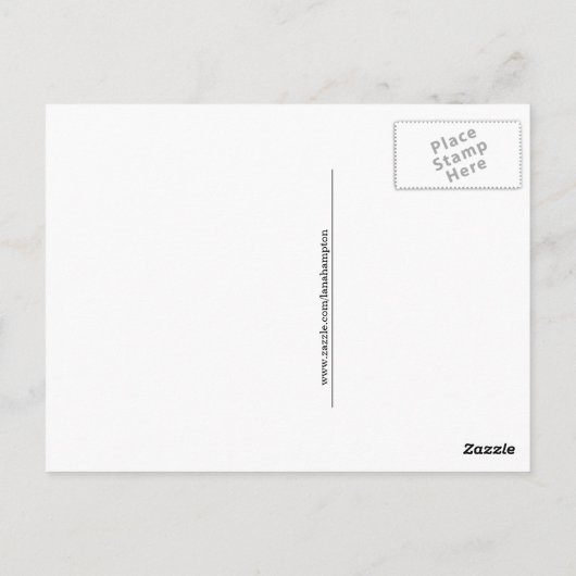 Giraffe Briefkaart / Hallo daar! (Achterkant)