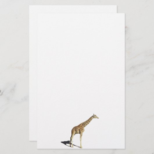 Giraffe Briefpapier (Voorkant / Achterkant)