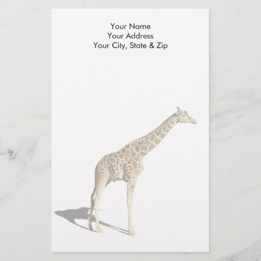 Giraffe Briefpapier (Voorkant)