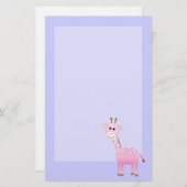 Giraffe Briefpapier (Voorkant / Achterkant)