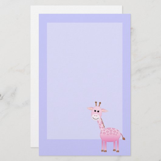 Giraffe Briefpapier (Voorkant / Achterkant)