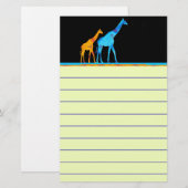 Giraffe Briefpapier (Voorkant / Achterkant)
