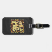 Giraffe Brown and Yellow Print Bagagelabel (Voorkant horizontaal)