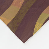 Giraffe Brown and Yellow Print Fleece Deken (Hoek)
