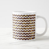 Giraffe Brown and Yellow Print Grote Koffiekop (Rechts)