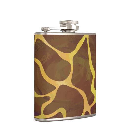 Giraffe Brown and Yellow Print Heupfles (Rechts)