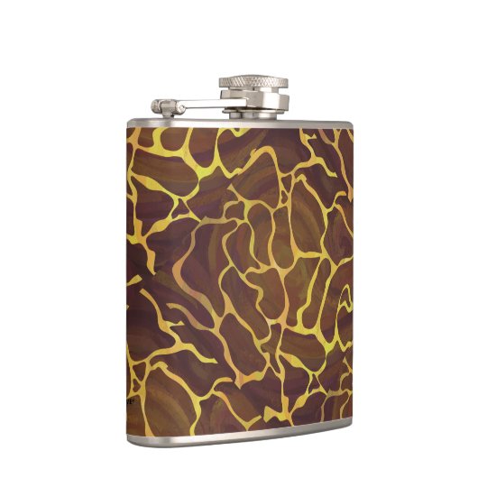 Giraffe Brown and Yellow Print Heupfles (Rechts)