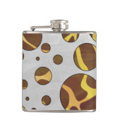 Giraffe Brown and Yellow Print Heupfles (Voorkant)