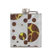Giraffe Brown and Yellow Print Heupfles (Achterkant)