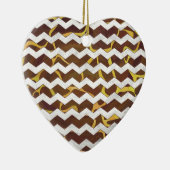 Giraffe Brown and Yellow Print Keramisch Ornament (Rechts)