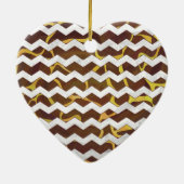 Giraffe Brown and Yellow Print Keramisch Ornament (Achterkant)