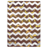 Giraffe Brown and Yellow Print Klembord (Achterkant)