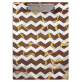 Giraffe Brown and Yellow Print Klembord (Voorkant)