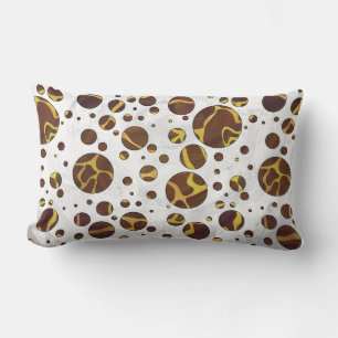 Giraffe Brown and Yellow Print Kussen