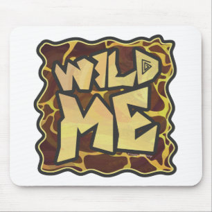 Giraffe Brown and Yellow Print Muismat