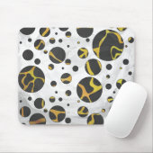 Giraffe Brown and Yellow Print Muismat (Met muis)