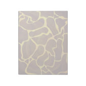 Giraffe Brown and Yellow Print Notitieblok (Linkerzijde)