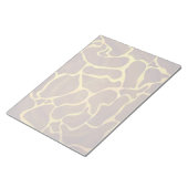 Giraffe Brown and Yellow Print Notitieblok (Schuin)