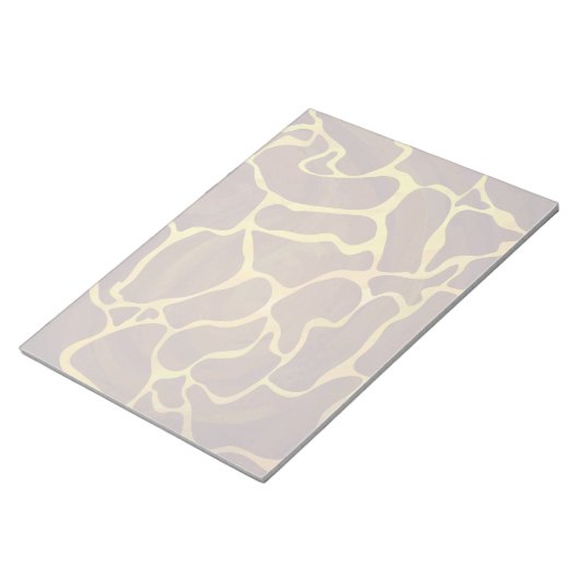 Giraffe Brown and Yellow Print Notitieblok (Schuin)