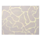 Giraffe Brown and Yellow Print Notitieblok (Voorkant)