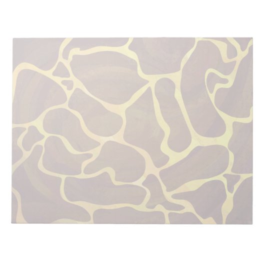 Giraffe Brown and Yellow Print Notitieblok (Voorkant)