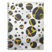 Giraffe Brown and Yellow Print Notitieboek (Voorkant)