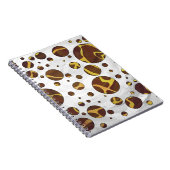 Giraffe Brown and Yellow Print Notitieboek (Rechterzijde)