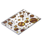 Giraffe Brown and Yellow Print Notitieboek (Linkerzijde)