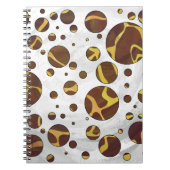 Giraffe Brown and Yellow Print Notitieboek (Voorkant)
