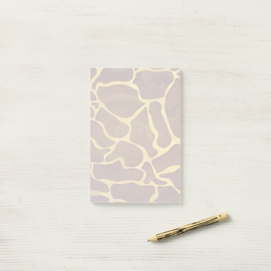 Giraffe Brown and Yellow Print Post-it® Notes (Op bureau)