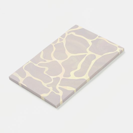Giraffe Brown and Yellow Print Post-it® Notes (Schuin)